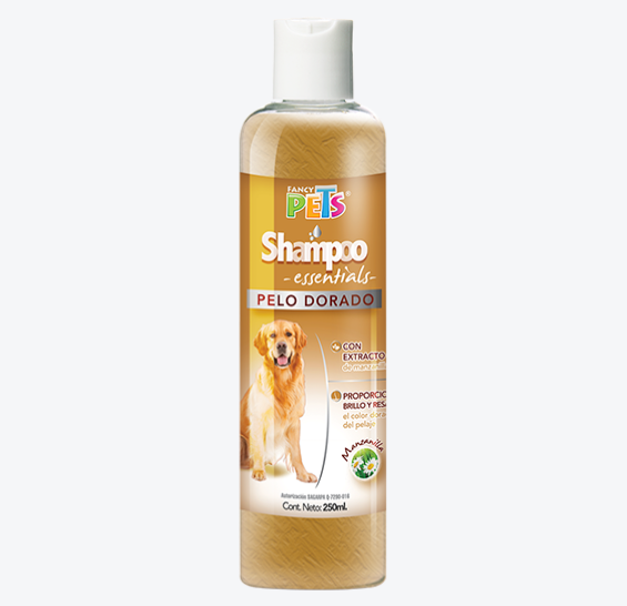 Shampoo para perro de pelo dorado Essentials Fancy Pets 250 ml para realzar el brillo del manto