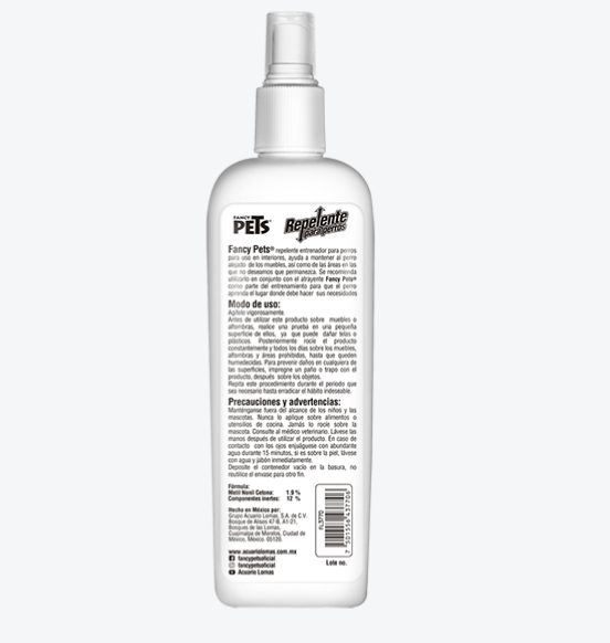 Repelente para perros Fancy Pets 250 ml para áreas del hogar