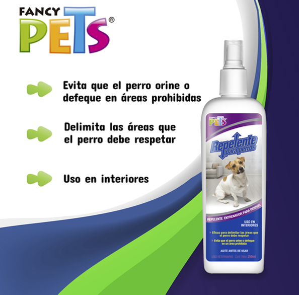 Aplicación de repelente Fancy Pets en zonas prohibidas para perros