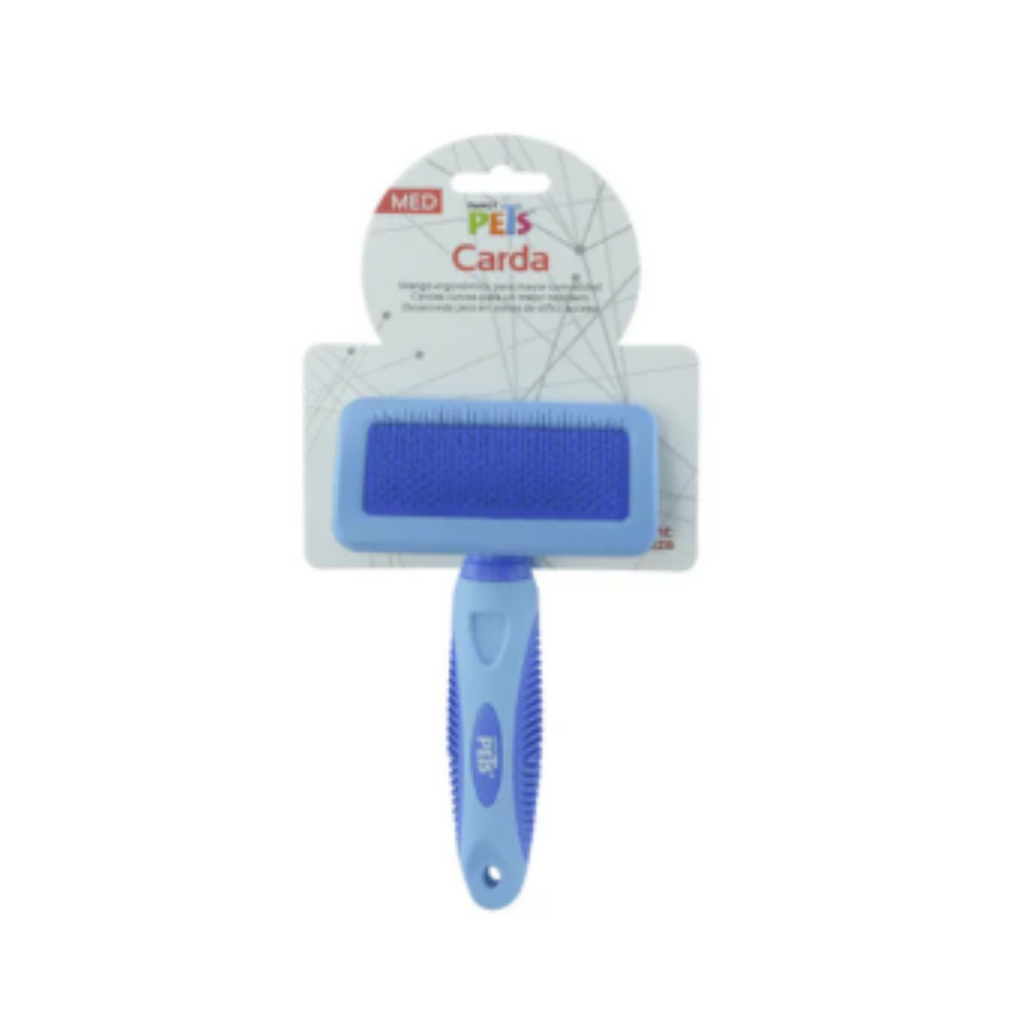 Carda Mediana Fancy Pets para cepillar y desenredar el pelaje de perros y gatos