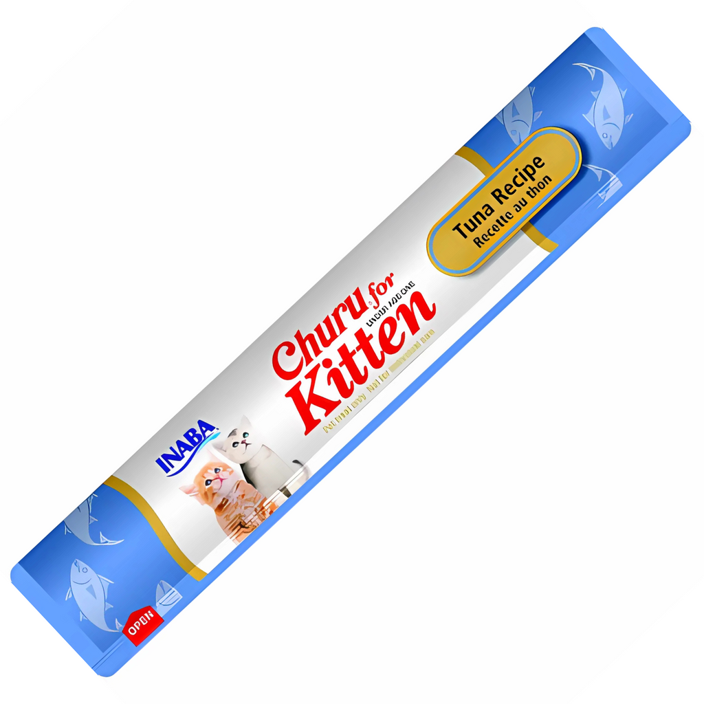Churu Premios para Gato Kitten Atún Bolsa con 4 Tubos de 14 g