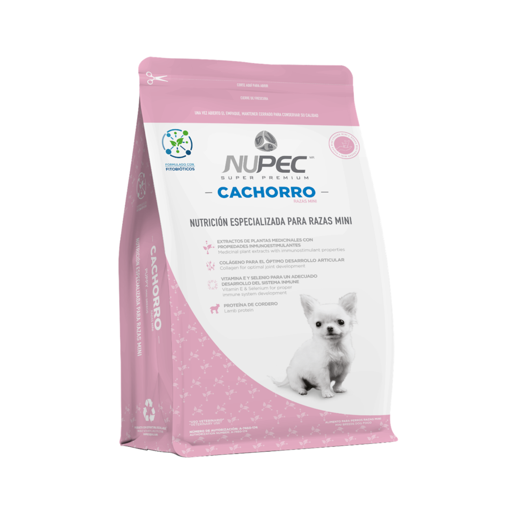Combo Nupec Cachorro Raza Mini 3 Kg