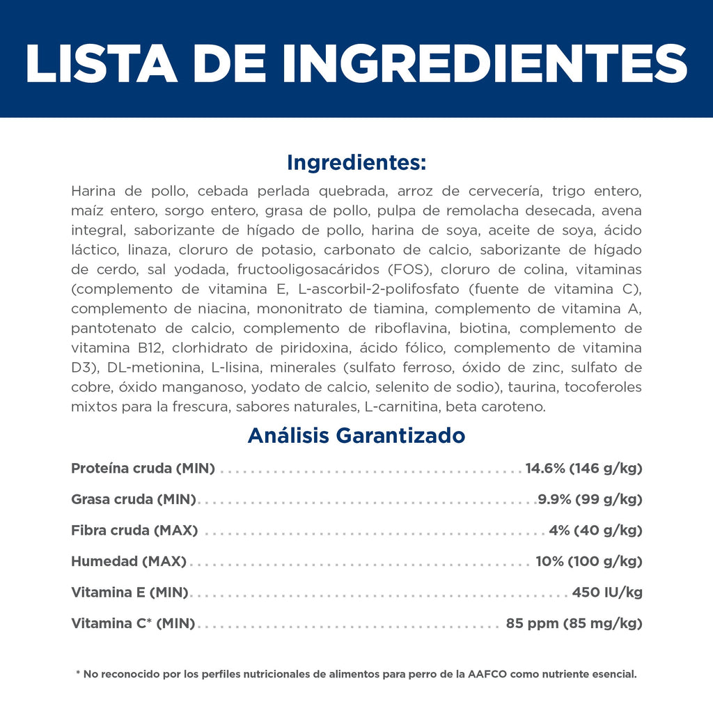 Croquetas Hill's Science Diet perro senior 7+ bocado pequeño 2 Kg - AniMALL