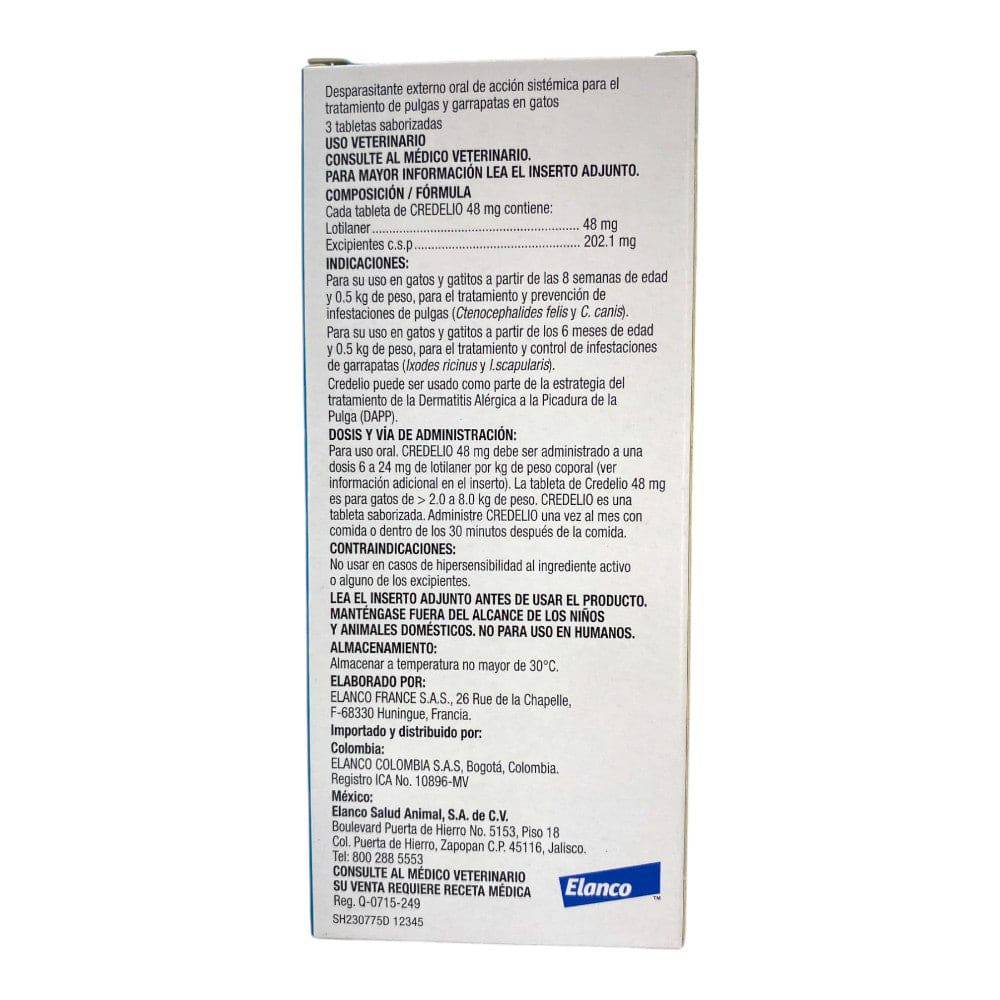 Credelio 48 Mg para Gatos 
