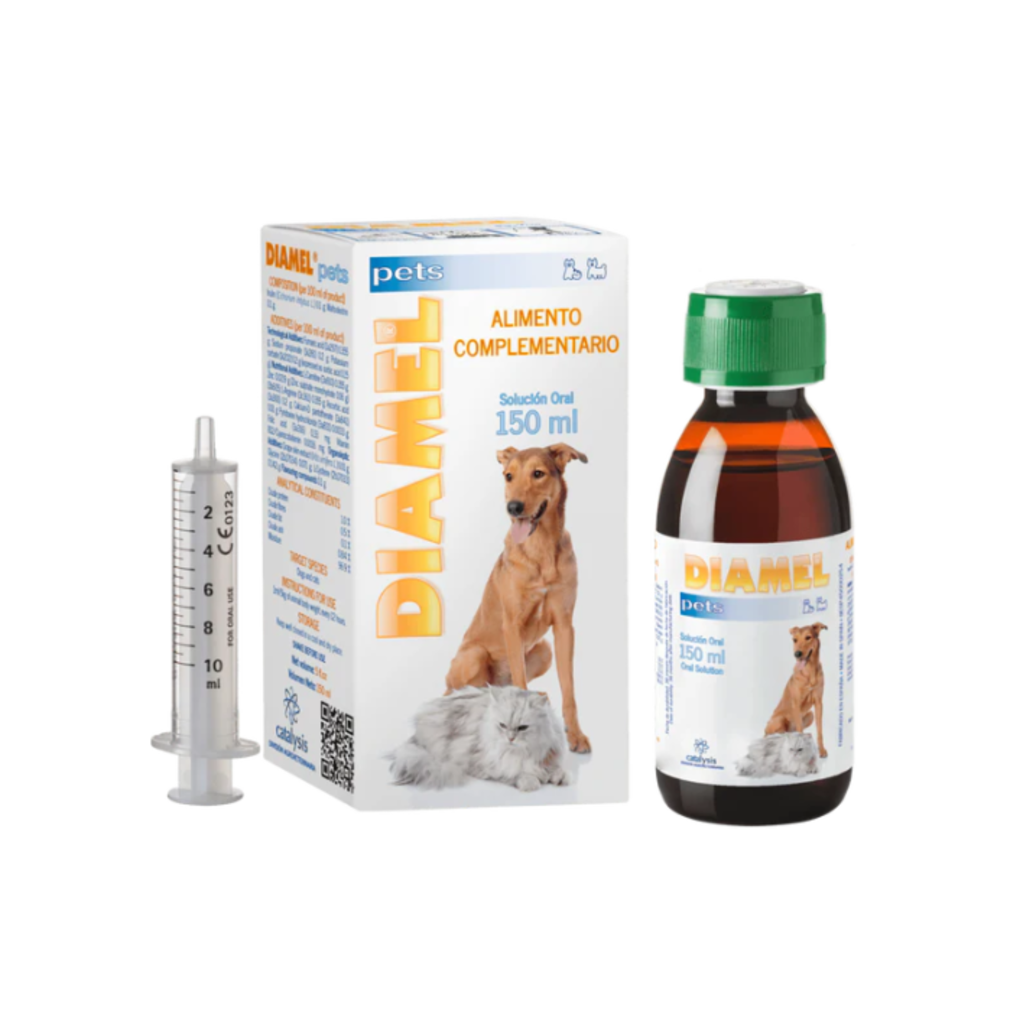 CORTA CADUCIDAD 31 Jul 2026 - DIAMEL PETS, FRASCO SOLUCION ORAL 150 ML., CATALYSIS (MEDERILAB)
