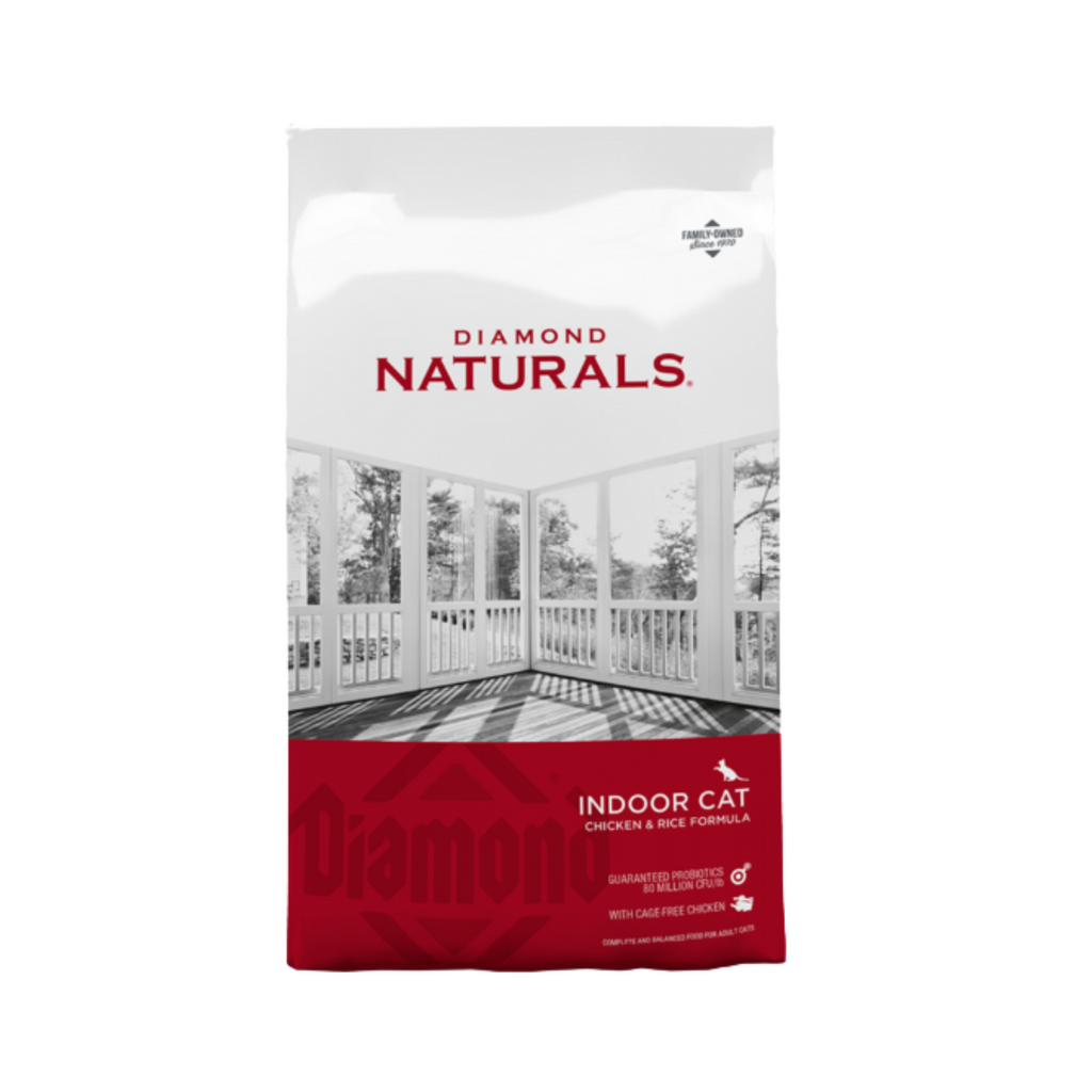 Diamond Naturals Indoor Cat Pollo y Arroz 2.72 Kg – Gato de interior