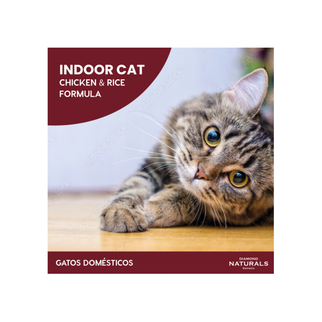 Croquetas Diamond Naturals para gato de interior pollo y arroz