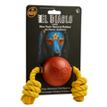 4BF Pelota de Hule con Cuerda El Diablo para Perro Grande - AniMALL