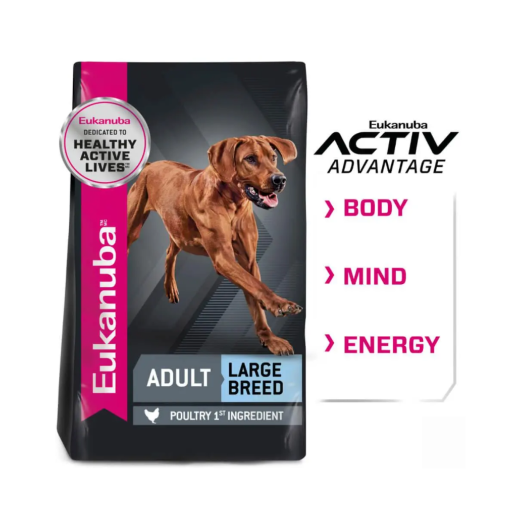 Croquetas Eukanuba Adulto Raza Grande 13.61 kg, nutrición completa para perros de más de 25 kg