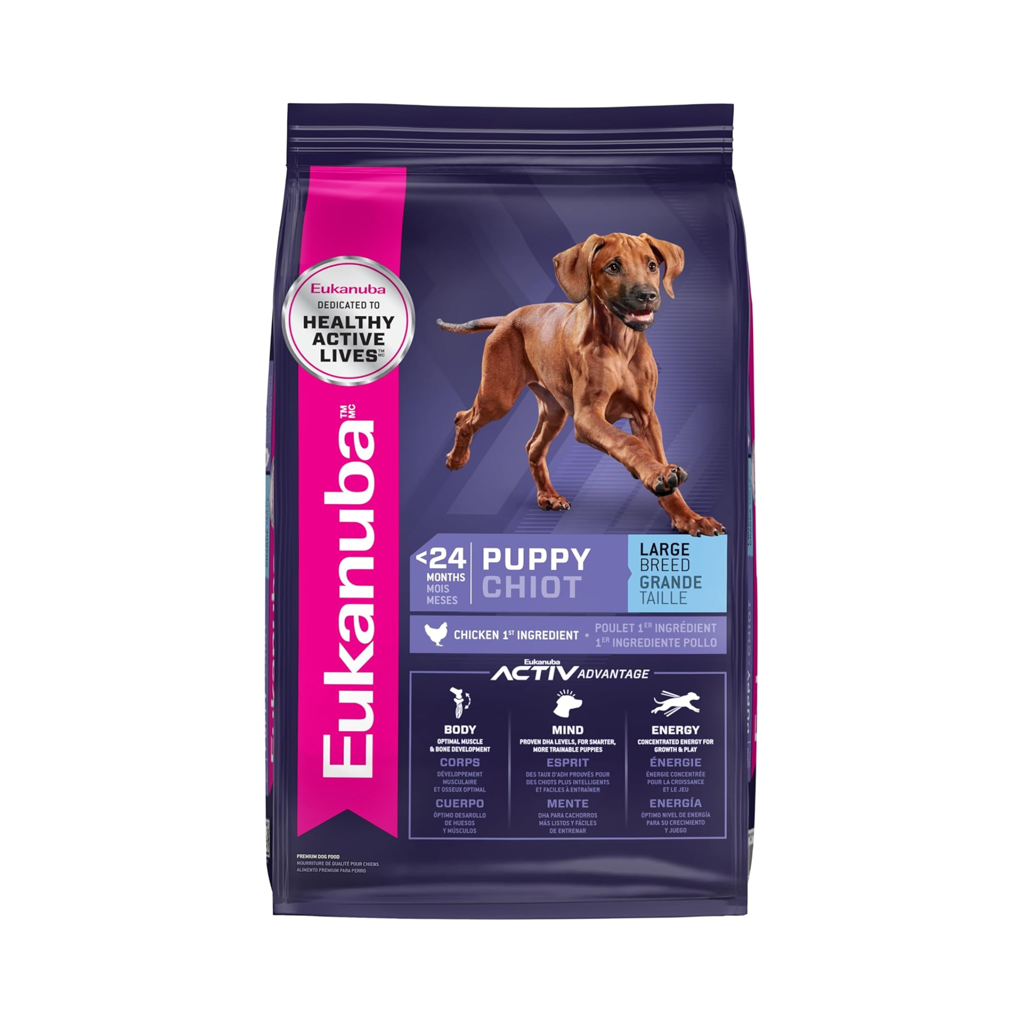 Eukanuba Puppy Large Breed, alimento para cachorro de razas grandes 13.61 kg - AniMALL