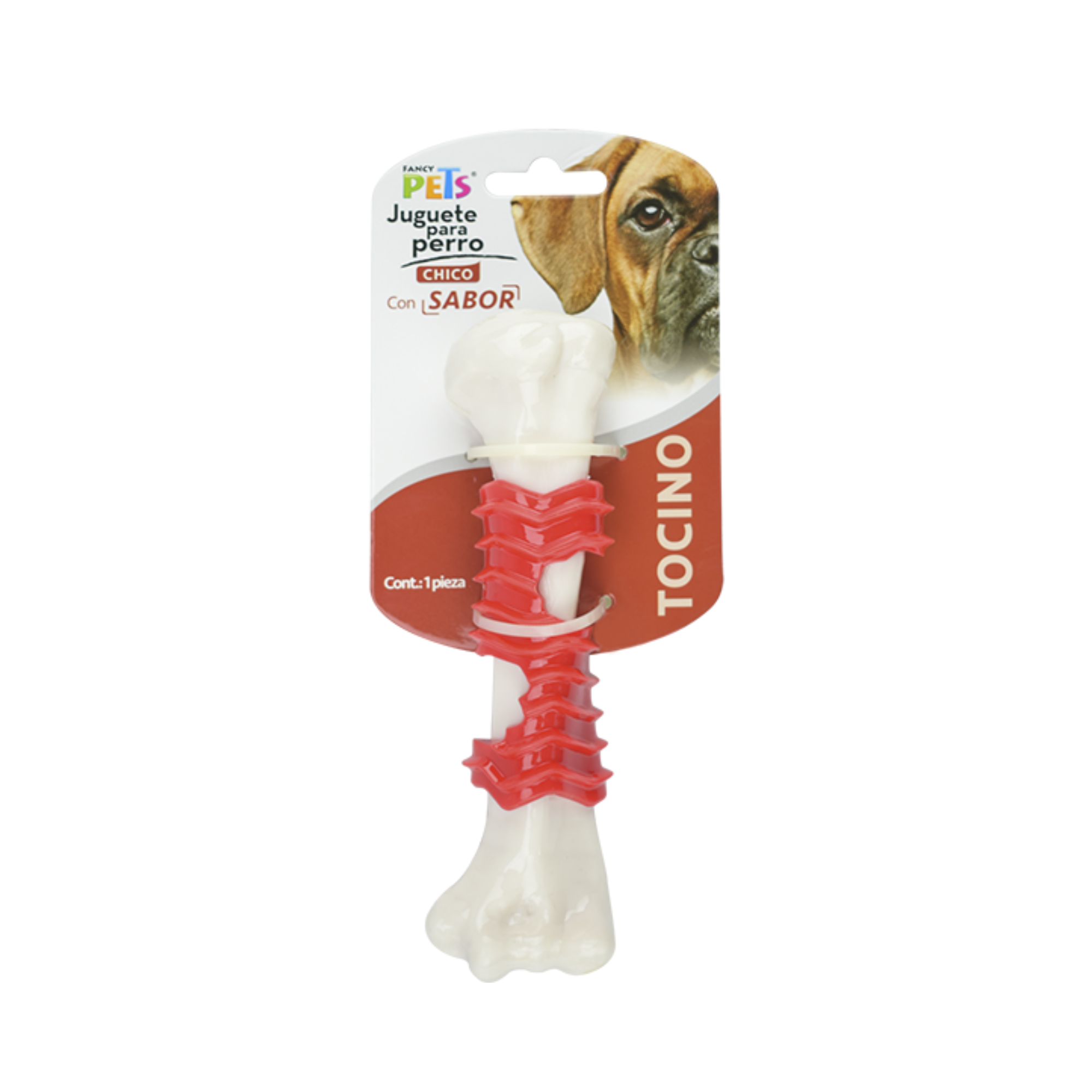 Fancy Pets Juguete Dental Fémur Sabor Tocino Chico para Perro