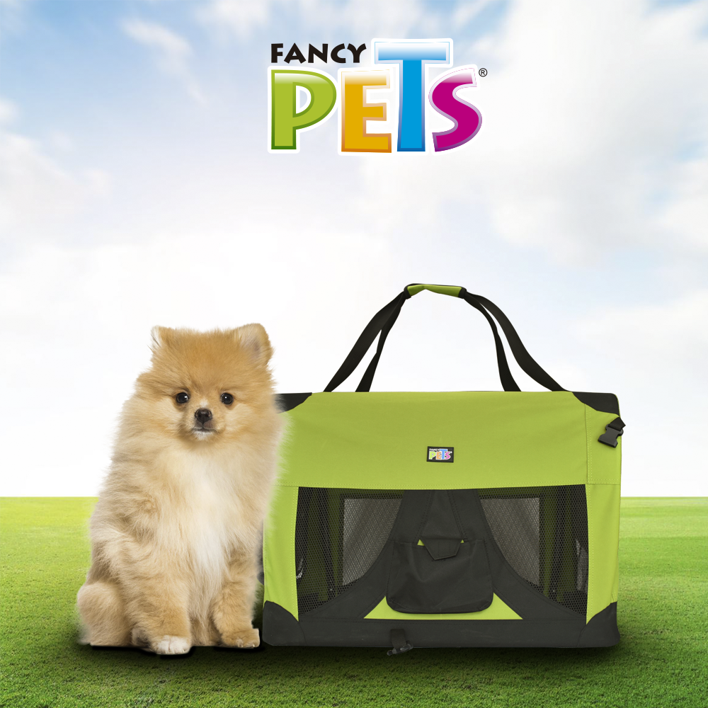 Transportadora Perrera Int Verde Chica - Fancy Pets