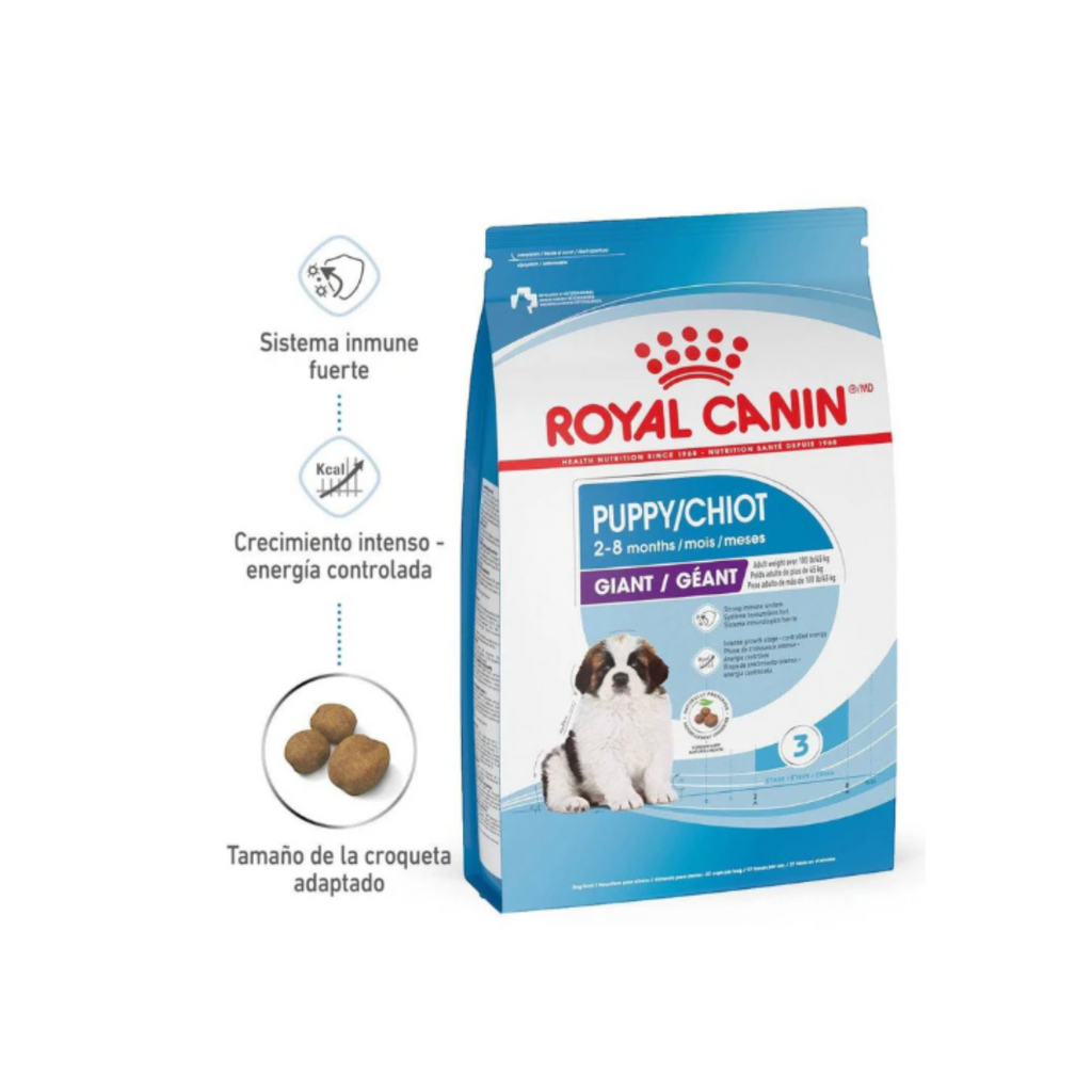 Bulto de croquetas Royal Canin Giant Puppy 13.6 kg para cachorro de raza gigante en crecimiento