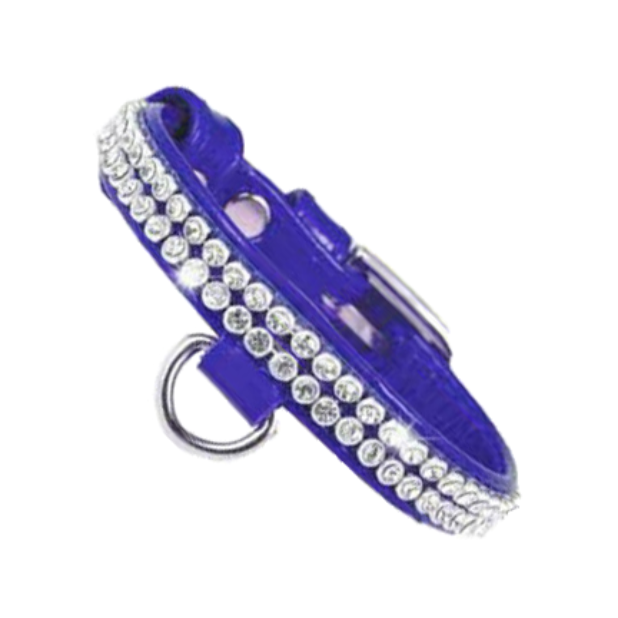 Glamour Collar Color Azul de Cristales Talla Mini