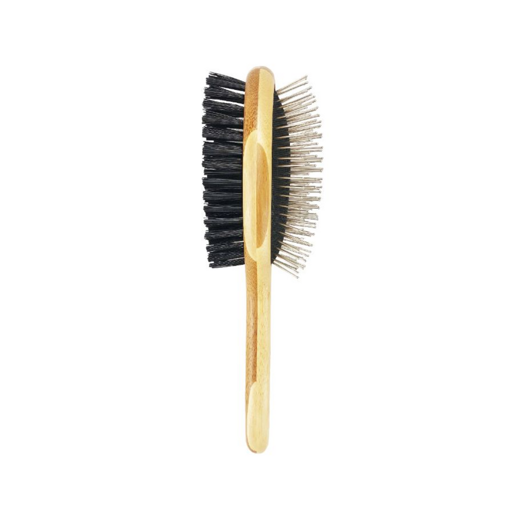 Grooming Cepillo Mediano de Madera Doble Cara
