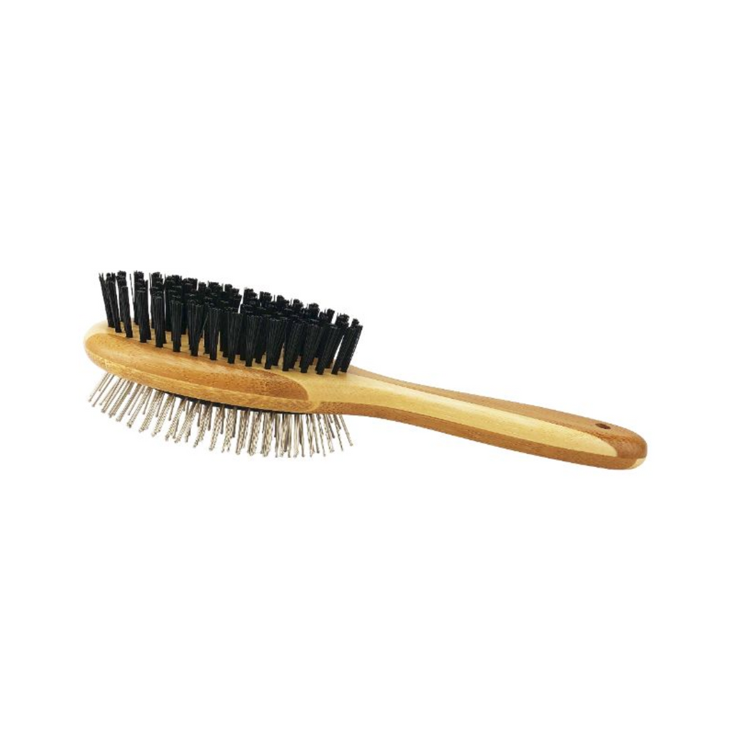 Grooming Cepillo Mediano de Madera Doble Cara