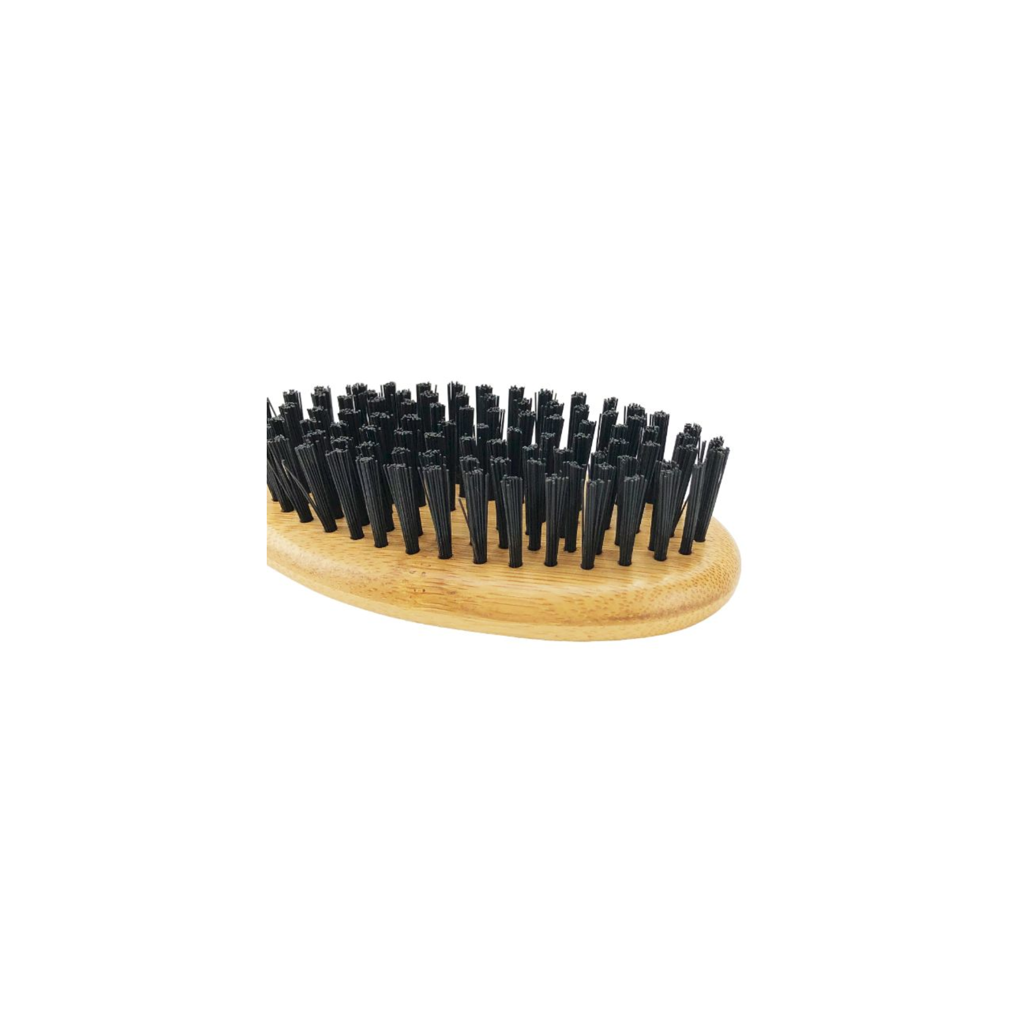 Cepillo de Bambú Mediano con Cerdas Negras - Grooming para Mascotas