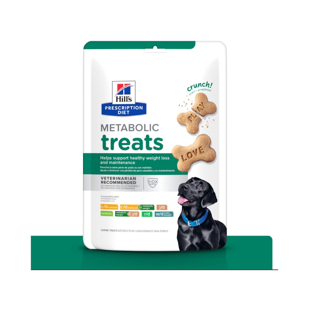 5 Bolsas Hill's Prescription Diet Premios Metabolic Control de Peso para perro 340 g