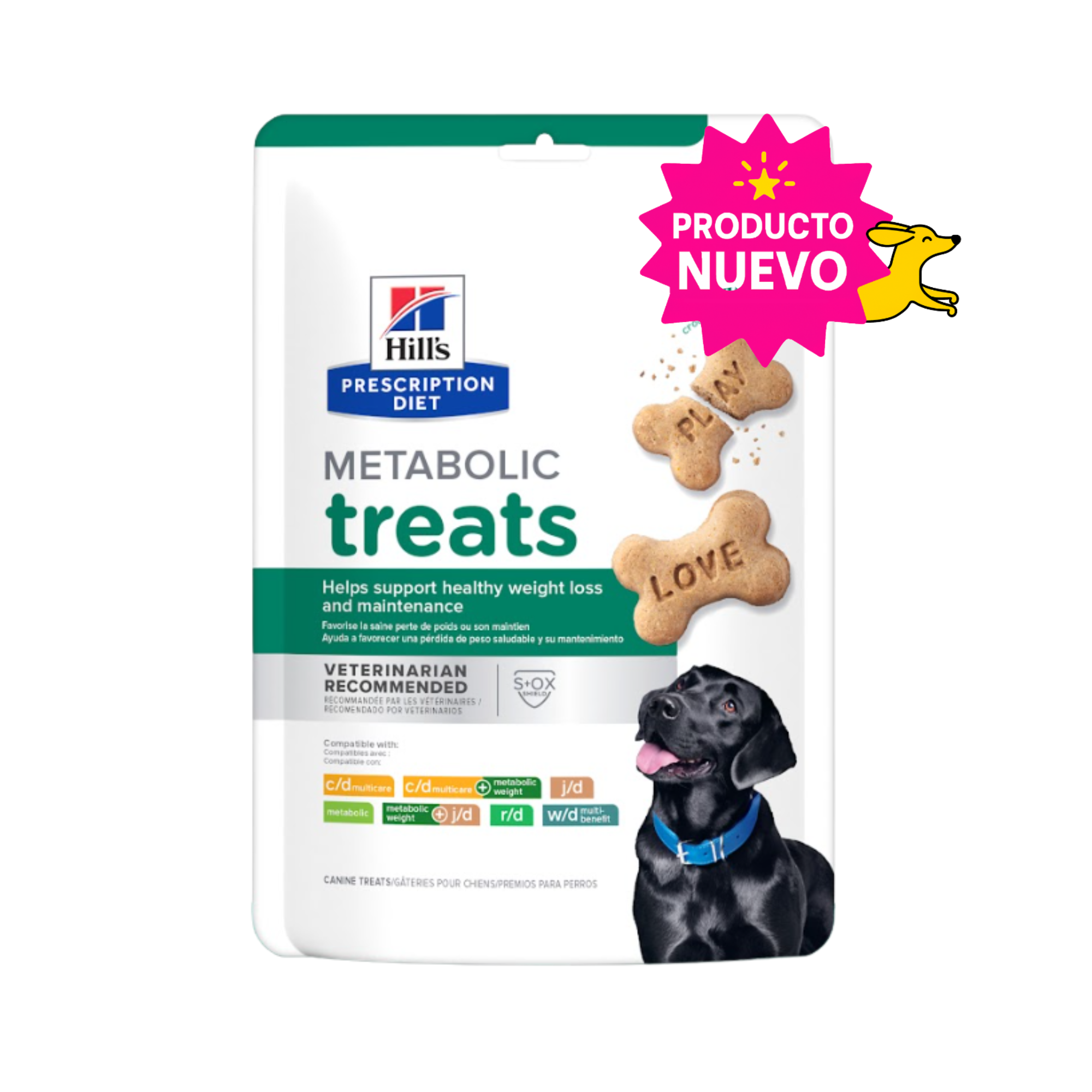 1 Bolsa Hill's Prescription Diet Premios Metabolic Control de Peso para perro 340 g