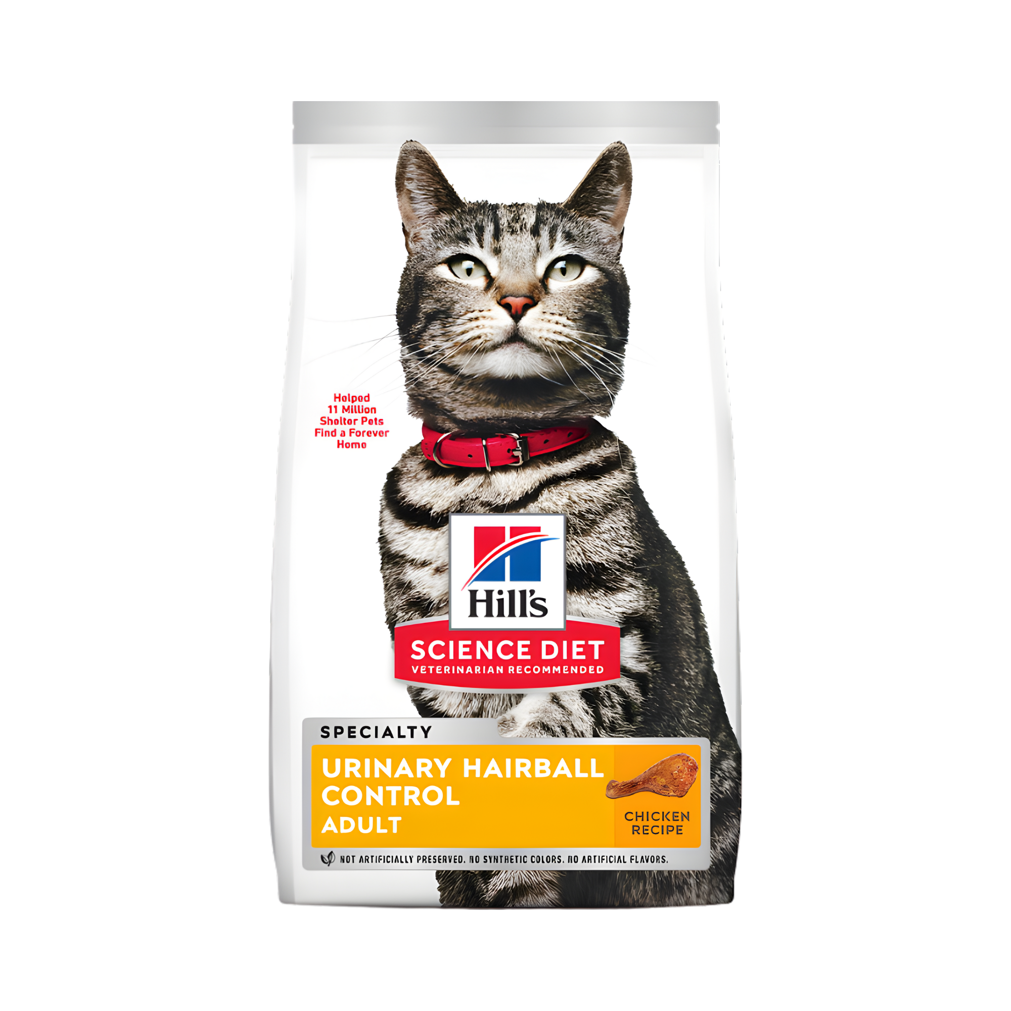 Hill's Science Diet Alimento Seco Urinary Hairball Control para Gato Adulto Receta de Pollo 3.1 kg