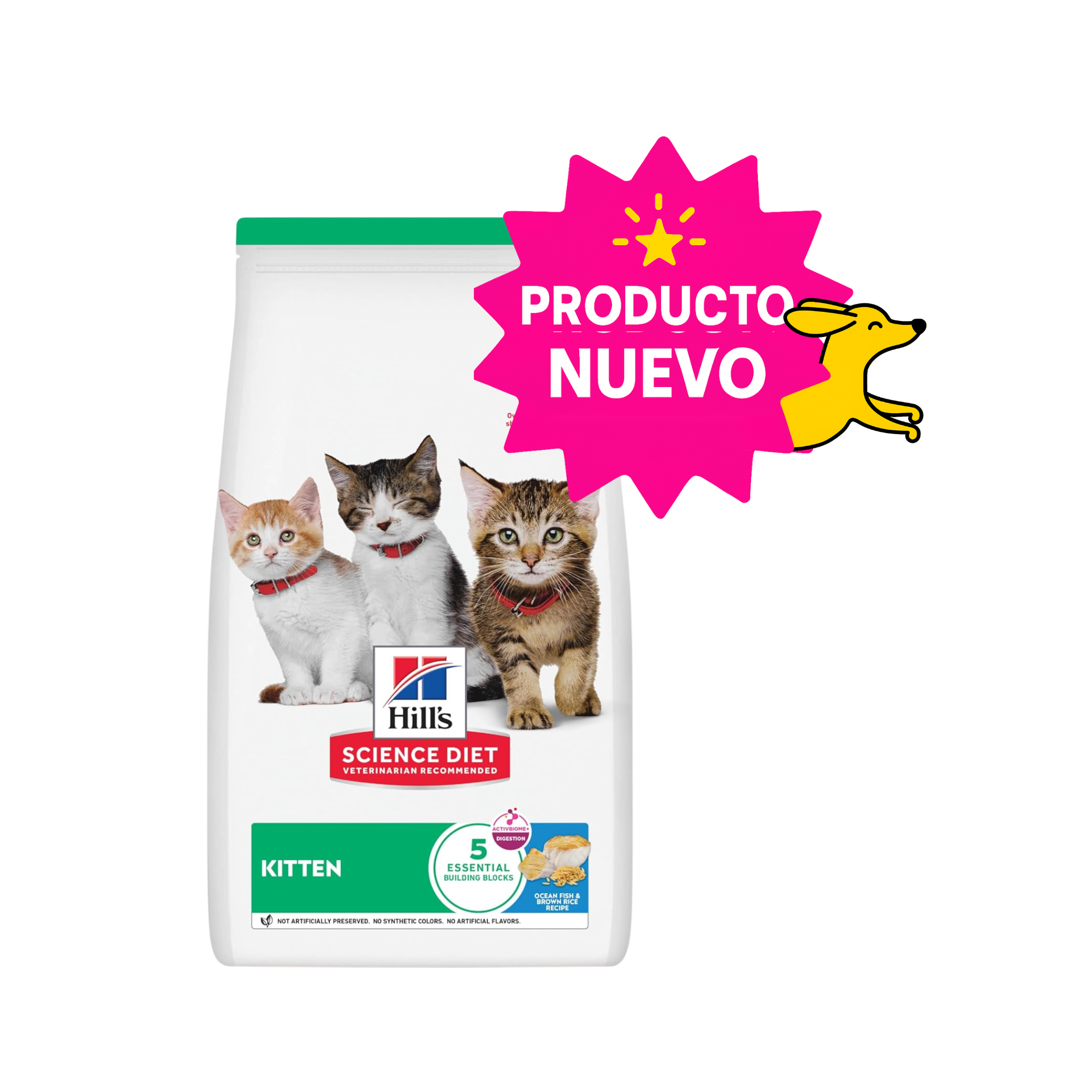 CORTA CADUCIDAD 31/07/2026 Hill's Science Diet Kitten Alimento para Gatito Receta de Pescado Marino, 1.5kg