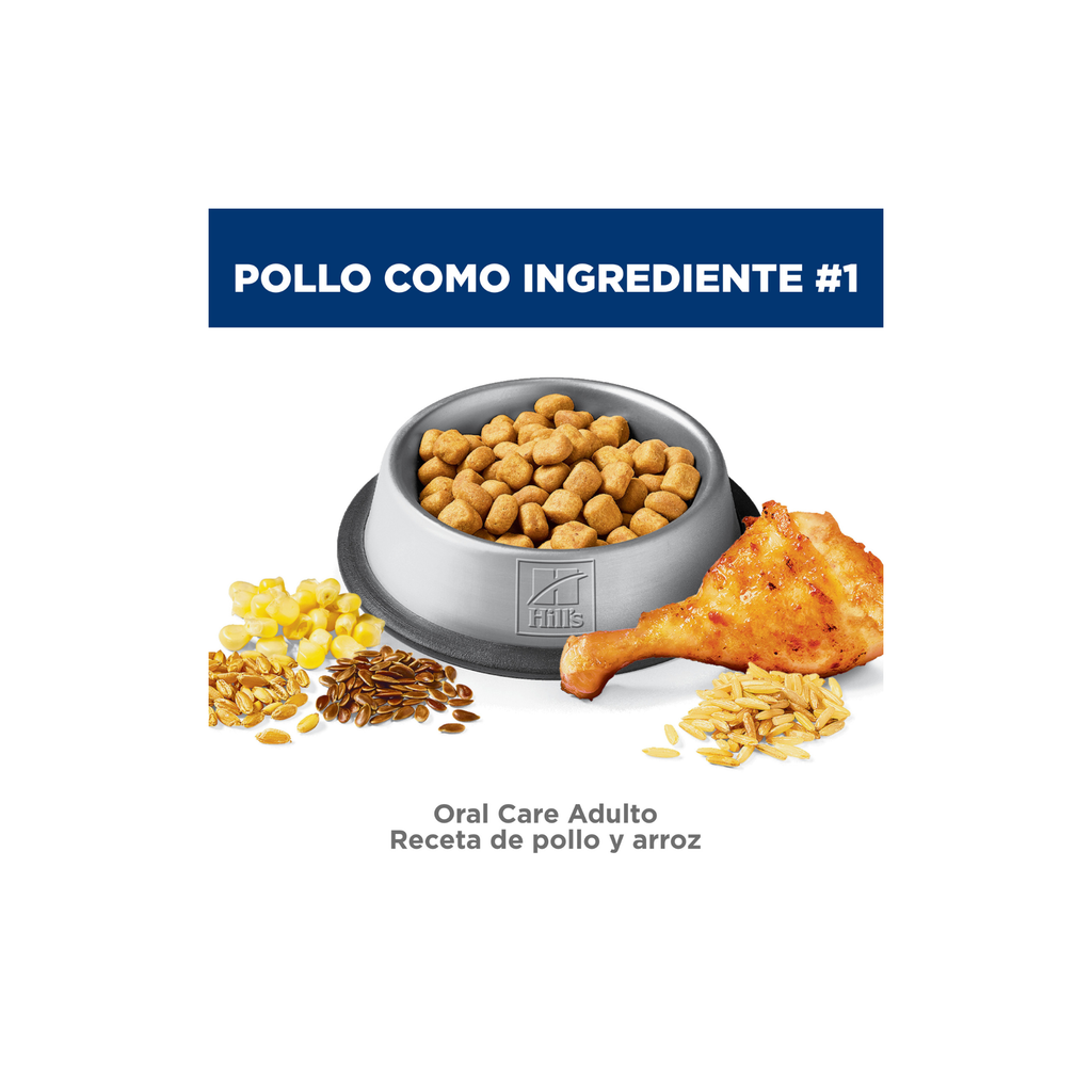 Hill's Science Diet Oral Care, Alimento para Cuidado Dental para Gatos Adultos 1.587 KG