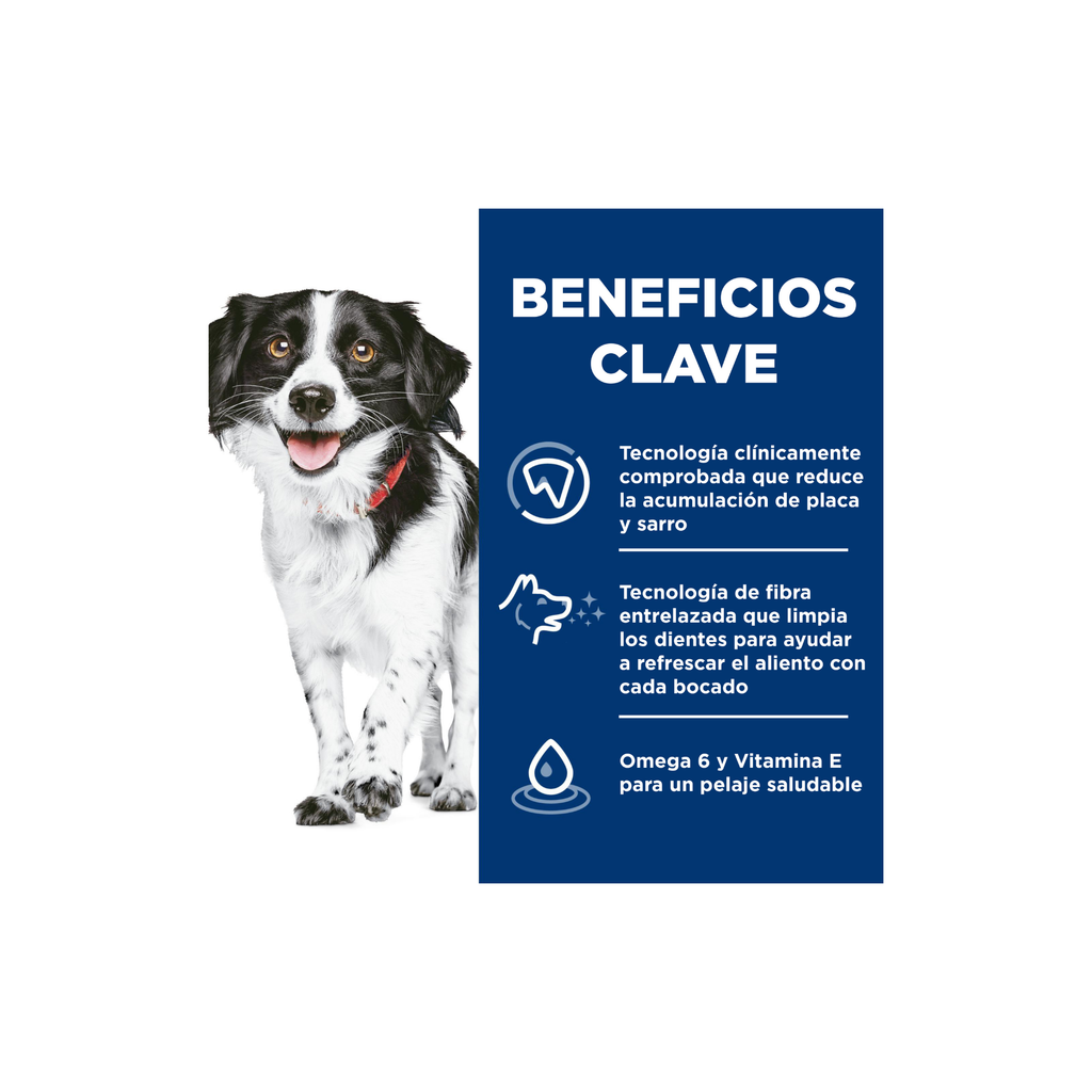 Hill's Science Diet Oral Care Small and Mini, Alimento para Cuidado Dental para perros pequeños y mini 1.814 KG