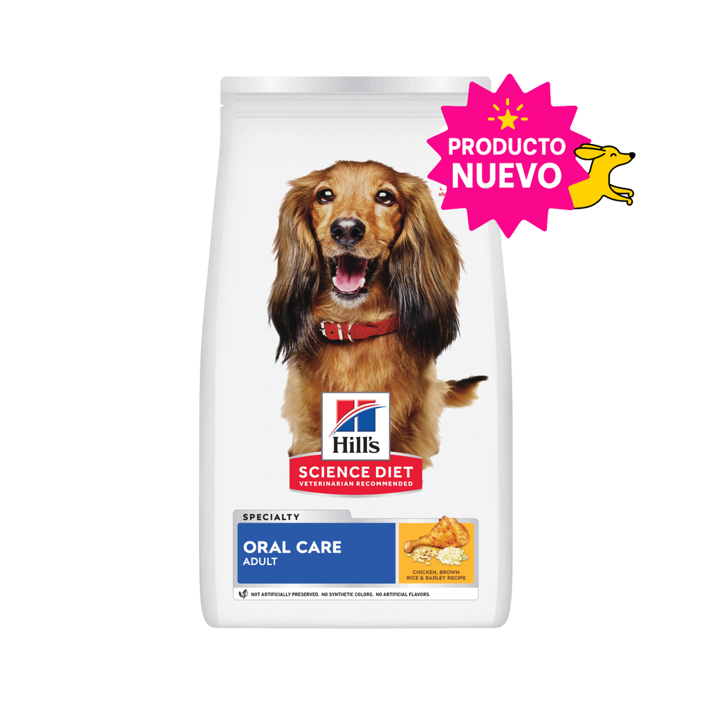 Hill's Science Diet Oral Care, Alimento para Cuidado Dental para Perro Adulto 1.814 KG