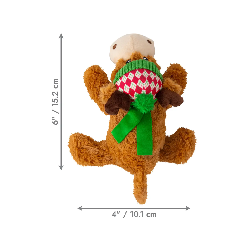 KONG Holiday Cozie Reindeer Juguete Mediano de Navidad para Perro