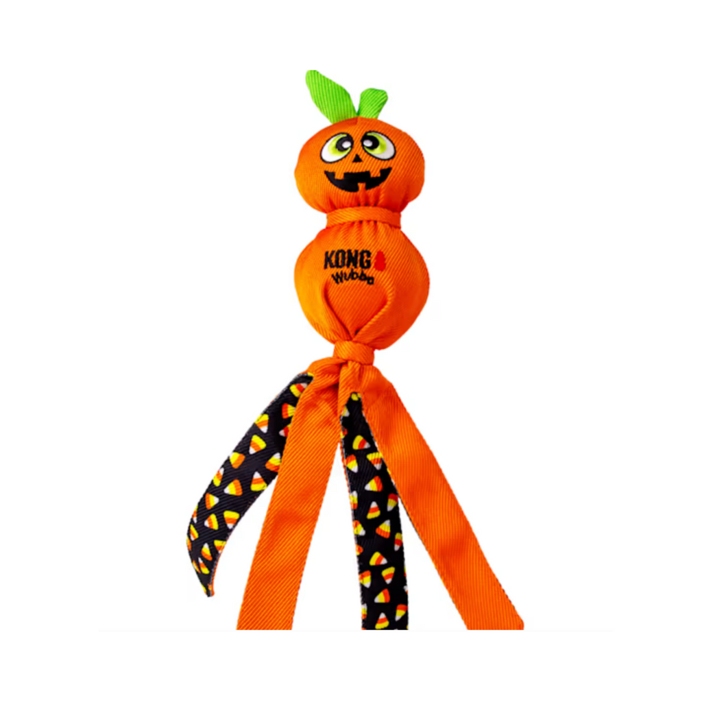 KONG Wubba Pumpkin de Halloween Juguete Resistente para Perros Grandes Talla L