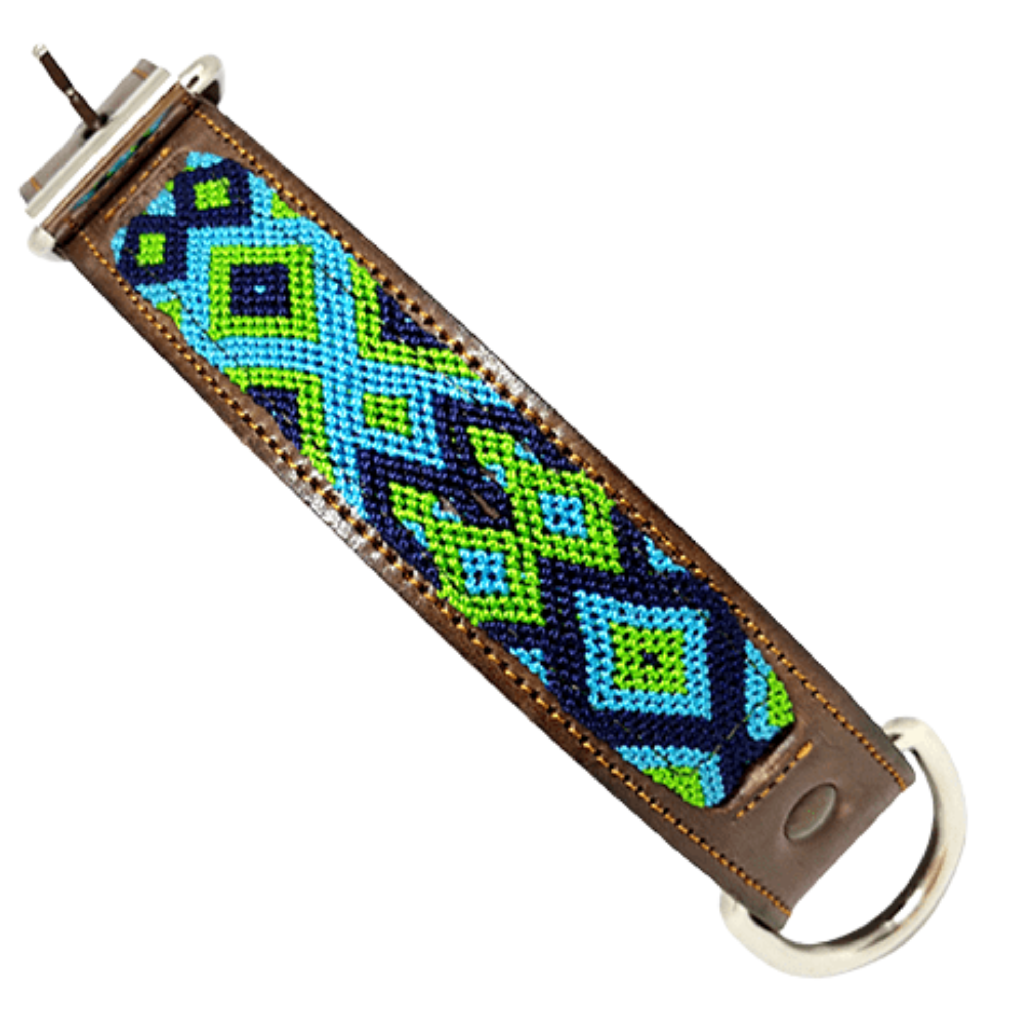 Kybopet Collar Artesanal Color Verde Para Perro Talla Grande