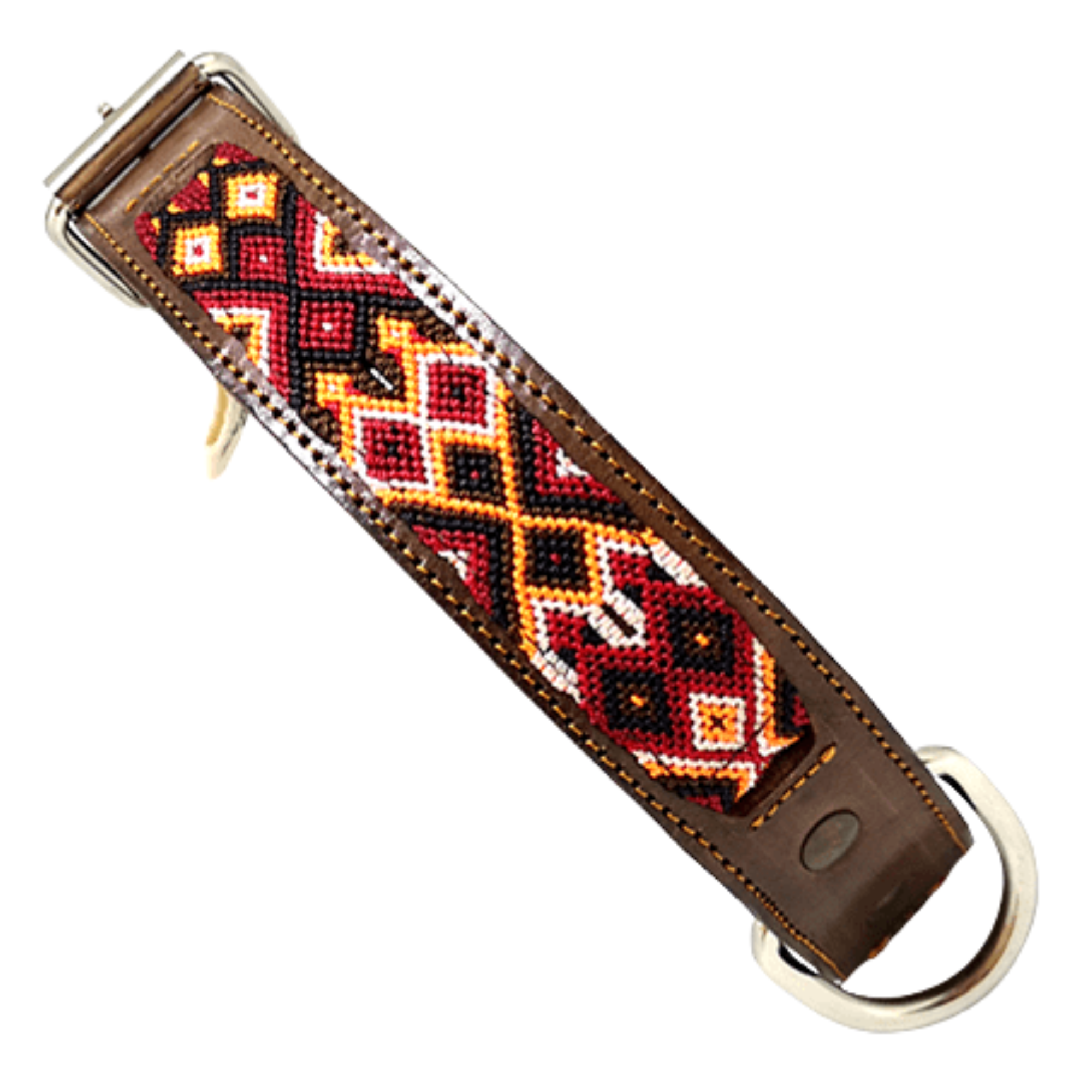 Kybopet Collar Artesanal Color Rojo Para Perro Talla Extra Grande