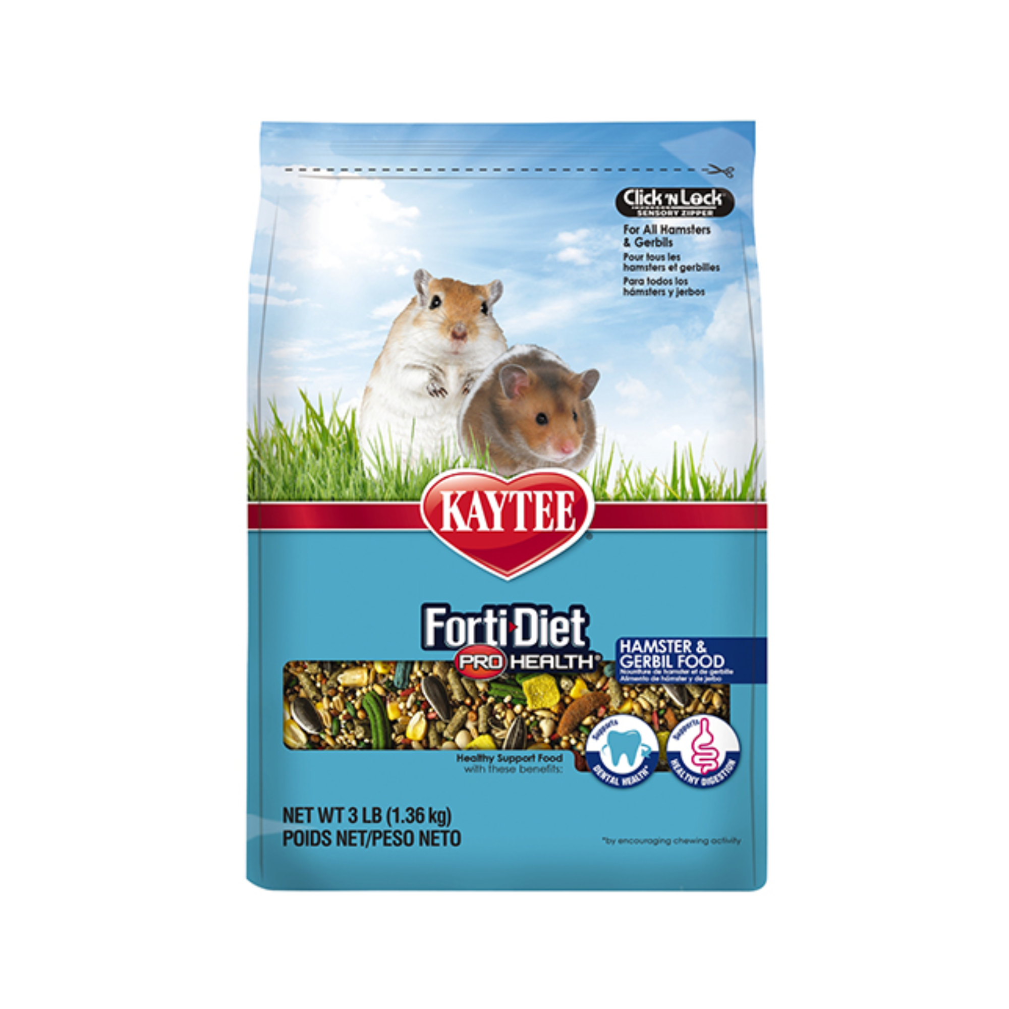 Kaytee Forti Diet Prohealth Alimento para Hamster y Jerbo 1.36 KG