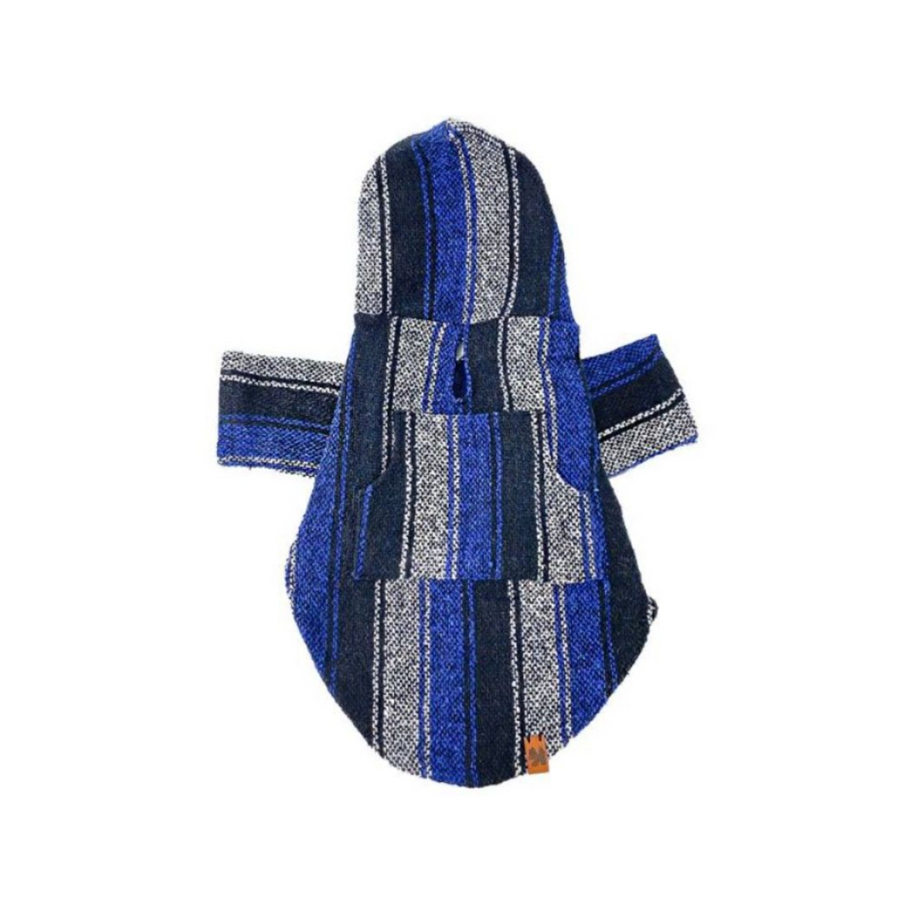 KoKoli Suéter Poncho Color Azul Para Perro Talla XXL
