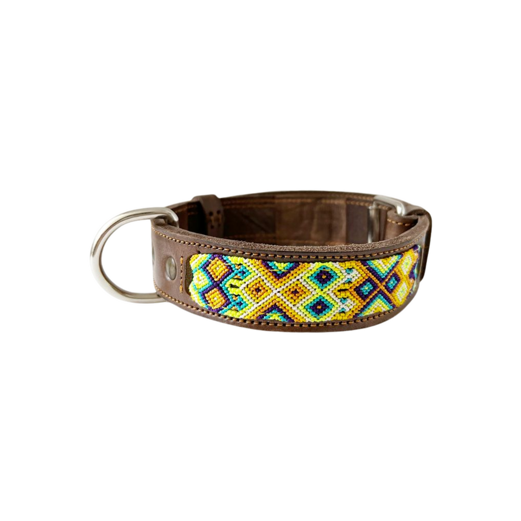 Kybopet Collar Artesanal Color Amarillo Talla Extra Chico