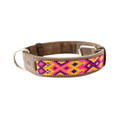 Kybopet Collar Artesanal Color Morado Para Perro Talla Extra Chica Ancho