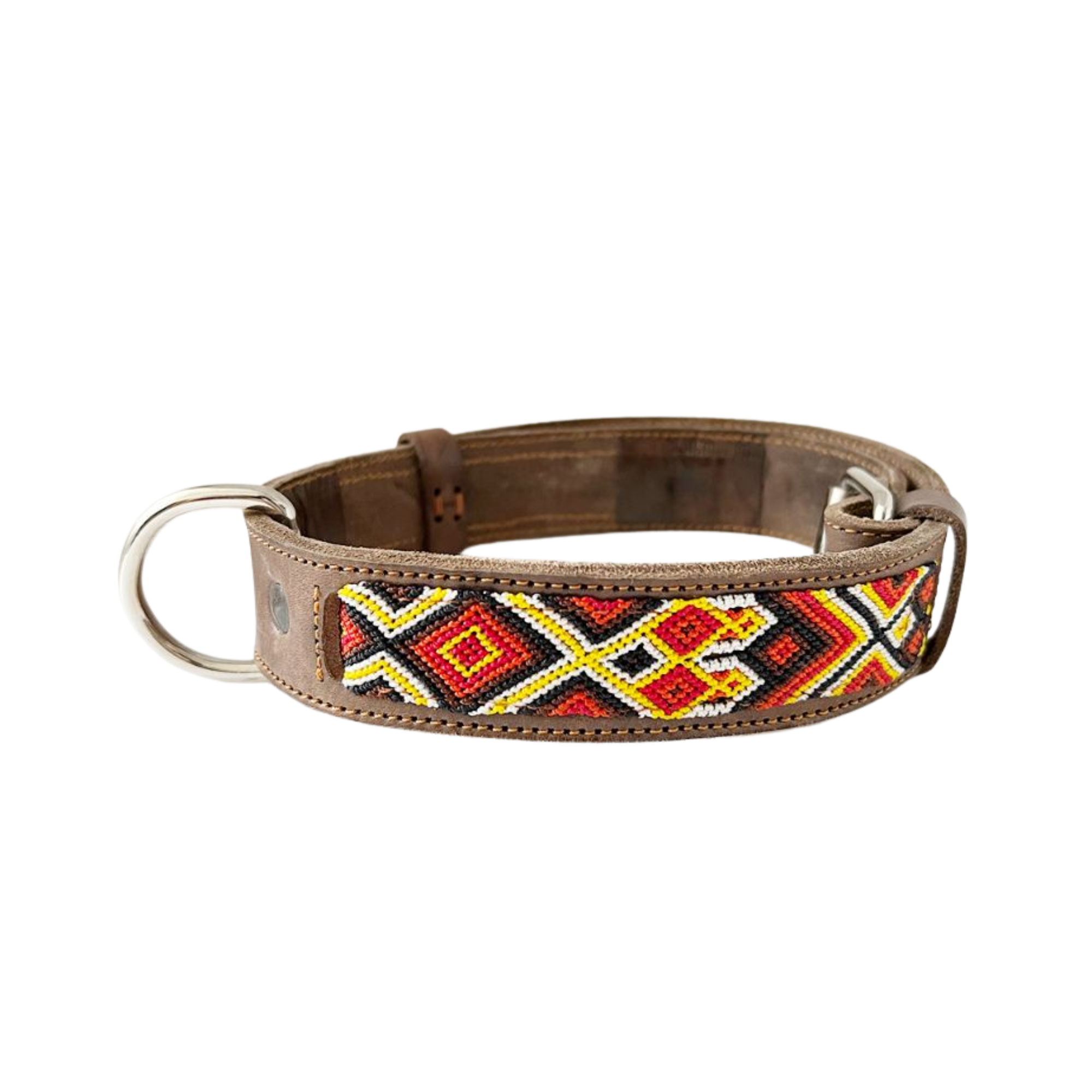 Kybopet Collar Artesanal Color Rojo Para Perro Talla Grande