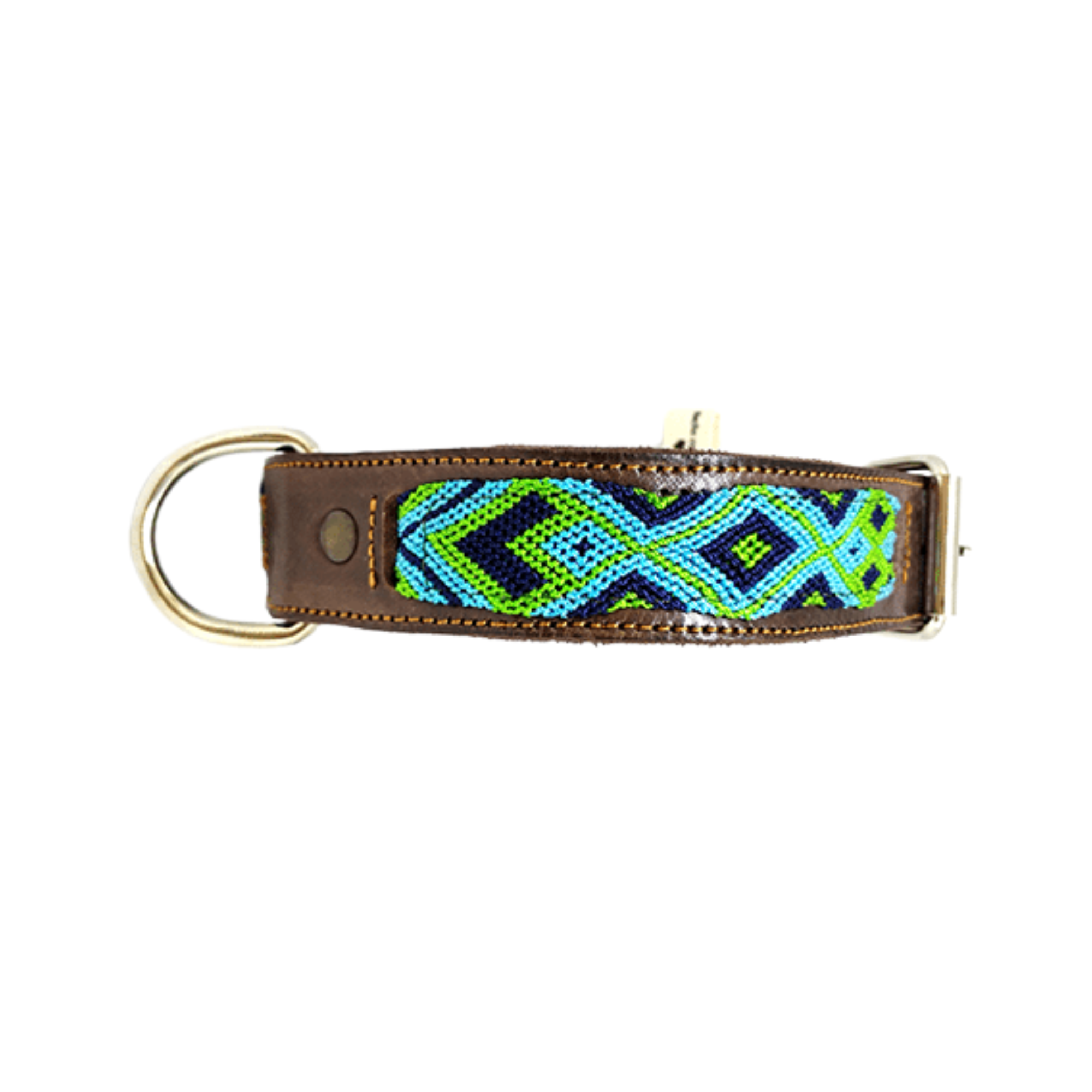 Kybopet Collar Artesanal Color Verde Para Perro Talla Extra Chica