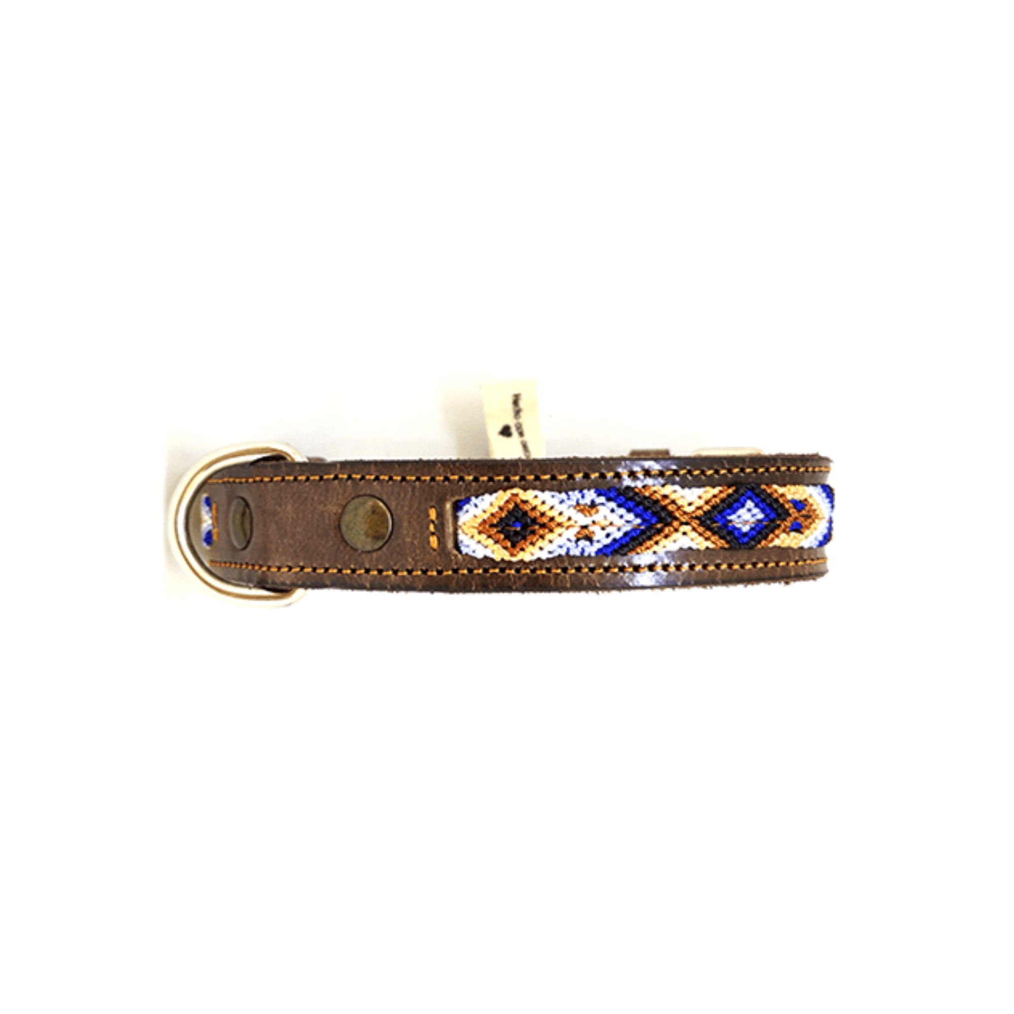 Kybopet Collar Artesanal Color Azul Para Perro Talla Extra Chico