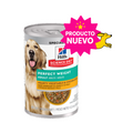 1 Lata Hill's Science Diet Adult Perfect Weight Sabor Estofado Pollo y Vegetales, Alimento Húmedo de Control de Peso para Perros Adultos, 354 g