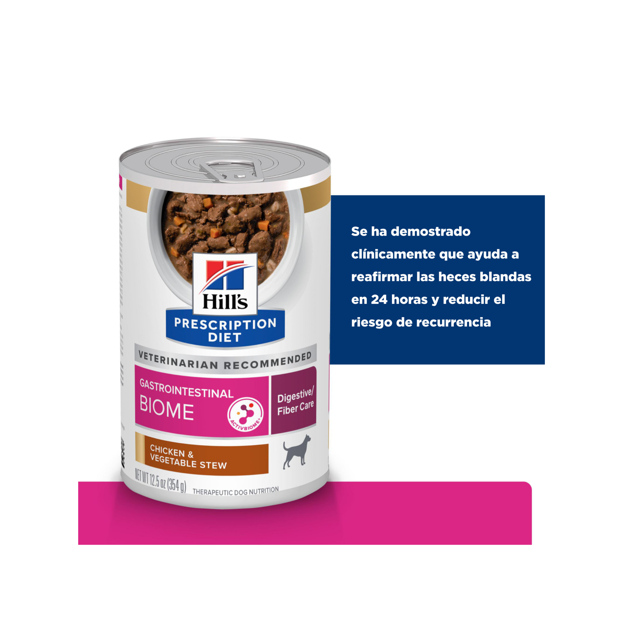 Hill's Prescription Diet GI Biome para perro, alimento húmedo terapéutico para cuidado digestivo 354 g