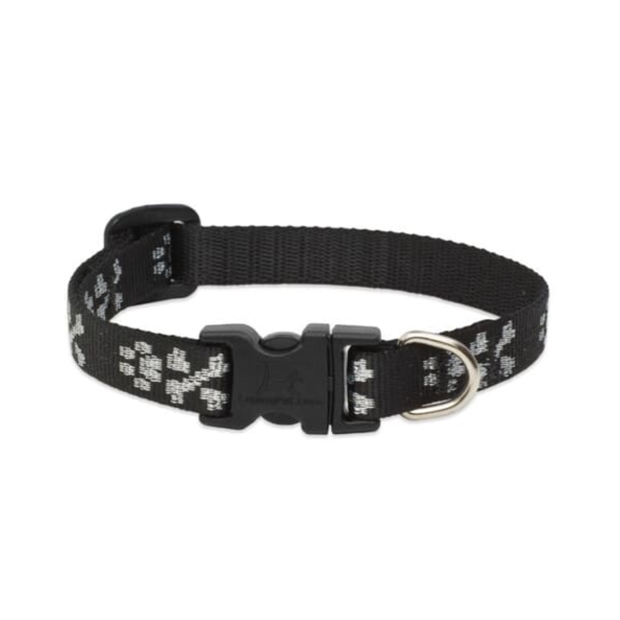 Lupine Pet Collar Color Negro con Broche para Perro Talla Mediano 35 a 55 cm