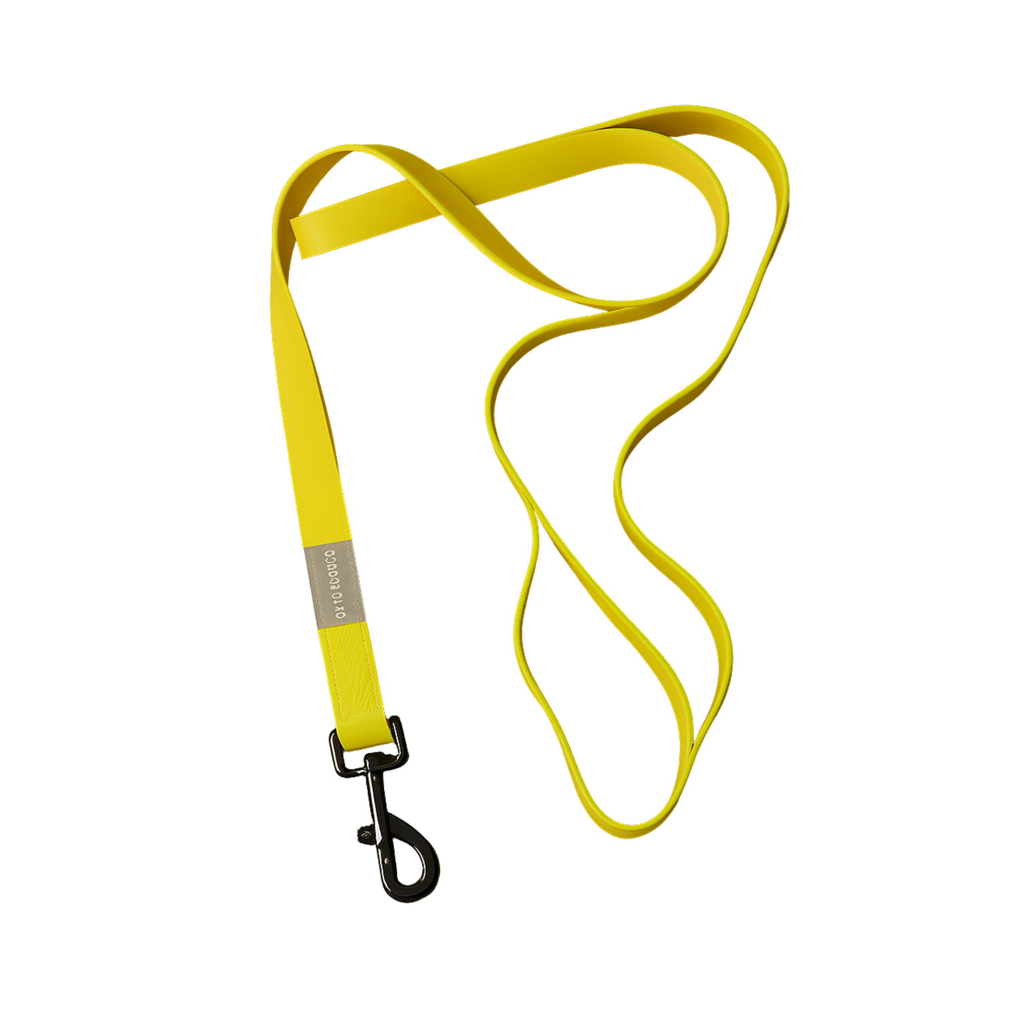 Mr. Wuff Correa para Perro PVC Textura Antideslizante Refuerzo de Nylon Color Amarillo