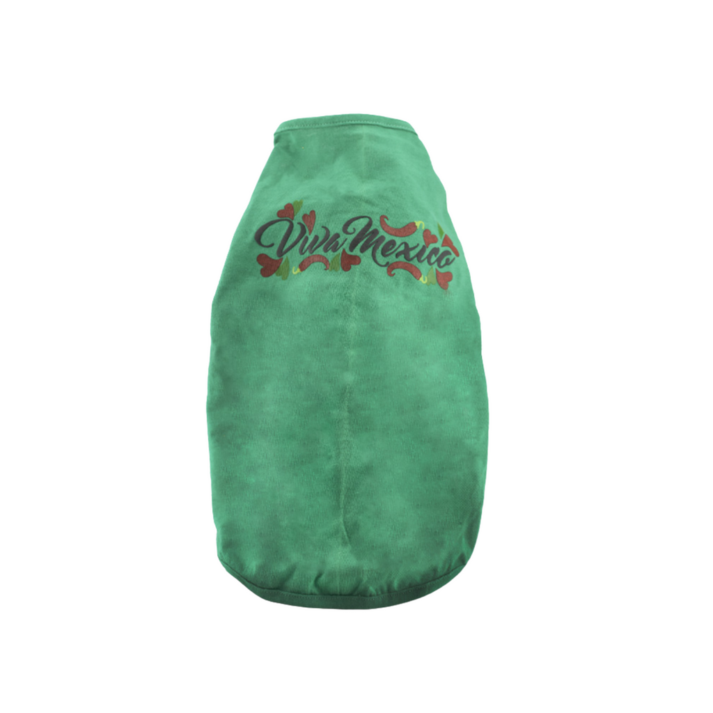 Naughty Dog Playera Color Verde con Estampado Viva México Talla M