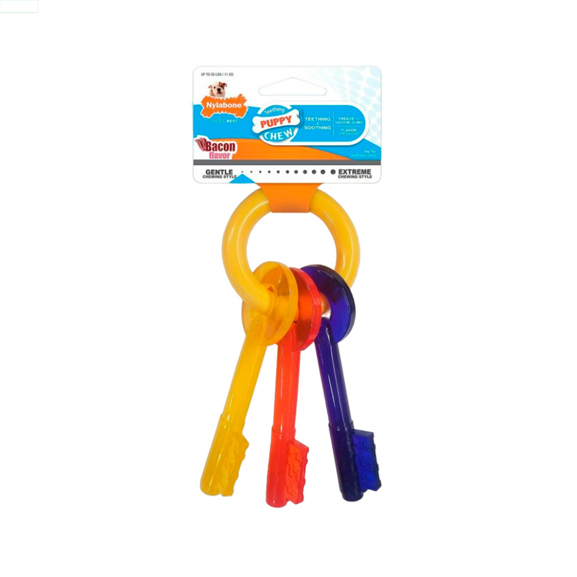 Nylabone Llaves de Dentición Medianas - Juguete para Perro Cachorro