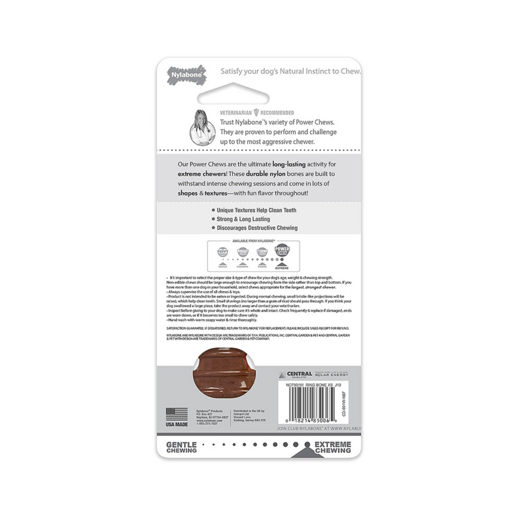 Nylabone Dura Chew Hueso Masticable con AroColor Café Chico Sabor Pollo