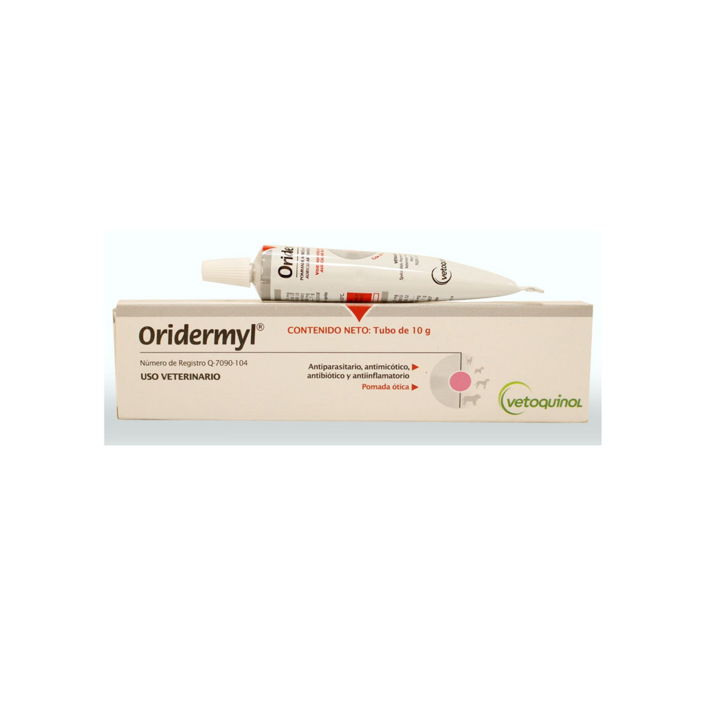 Oridermyl Pomada Tubo 10 Gr Antiinfeccioso Ótico, Vetoquinol