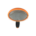Pelu2 Carda Mediana con Cerdas Curvas Color Naranja con Gris