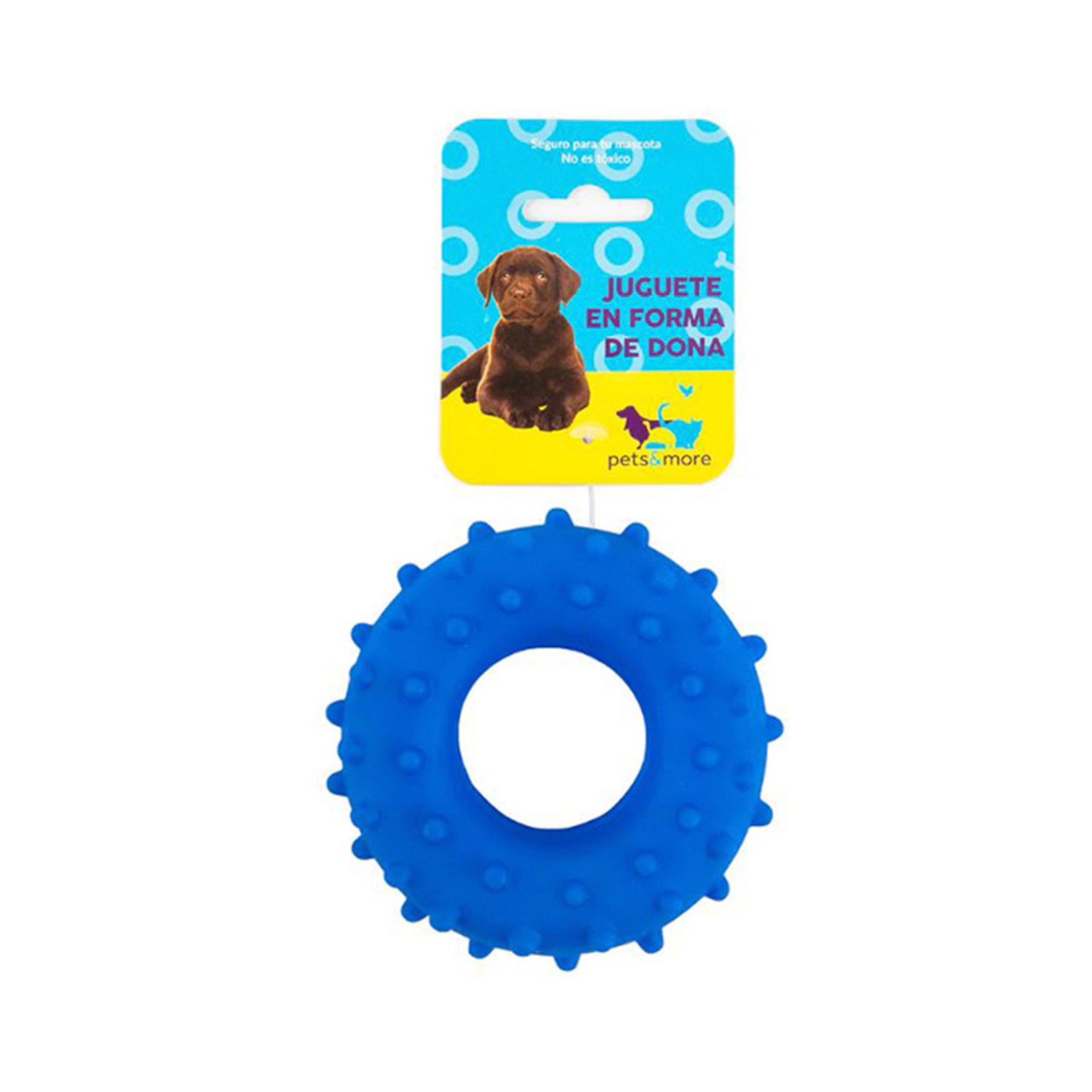 Pets and More Hueso de Juguete Chico para Mascotas Color Azul