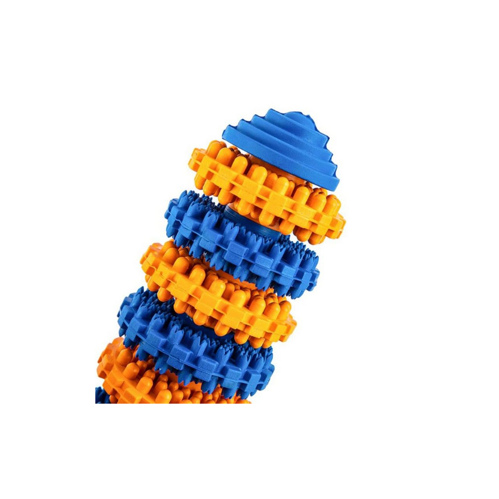 Pets and More Juguete Limpia Dientes para Mascotas Mediano Color Azul con Naranja